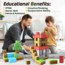 Magnetic Blocks 100PCS Magnetic Tiles Building Blocks, Build Forest World Set, Toys for Kids Boys Girls Ages 8+ Easter Christmas Birthday Gifts