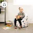 Big Joe Milano Child-Sized Bean Bag Chair for Kids Bedroom and Reading Nook, Dolce Terazzo Lenox, Durable Easy-Clean Woven Polyester, Refillable