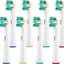 Toothbrush Replacement Heads Refill for Oral Electric Toothbrush Pro 1000 Pro 3000 Pro 5000 Pro 7000 Vitality Floss Action,8 Count with Covers