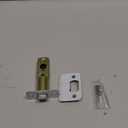 1 Pack Nickel Door Latch Replacement, 8mm Big Spindle Hole, 45Turning Angle, 2-3/8'' or 2-3/4'' Backset Door Deadlatch, Stainless Steel Round Corner Door Lock Replacement Parts