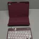 Harvopu Compatible for iPad Air 11 Inch/Air 5th 4th Generation Case with Keyboard - Folio Keyboard Cover with Pencil Holder for iPad Air 11-inch M3/M2 (2025/2024), Air 5/Air 4 (Mulberry)