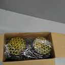 Bencailor 18 Pcs Bee Glasses Sunglasses Honey Bee Costume Glasses Funny Eyeglasses Honeycomb Accessories Party Favors (Yellow)