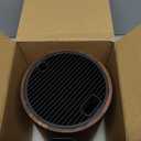 Enoking Universal Knife Block Holder with Plastic Lid, Acacia Wood Knife Block without Knives for Scissors, Sharpening Rod and Knives, Round Knife Storage Organizer Display