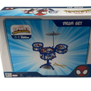 Lexibook, Spider-Man, Electronic Set for Children, Musical Toy Game, Realistic Drum Sound, 8-Keys Keyboard, MP3 Plug, seat Included, Blue/red, K610SP