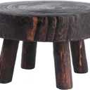 Cabilock Vintage Wood Plant Stand Tree Stump Stool Flower Pot Holder Potted Plant Stand Floor Flower Pot Rack for Balcony Hallway Garden