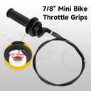 HIAORS 7/8" Mini Bike Throttle Cable Assembly Kit Compatible with Coleman CT200U CT200U-EX BT200X Baja Warrior MB200 DoodleBug DB30 79cc CT100U CC100X Motovox Predator 212cc 196cc 6.5hp Engine Parts