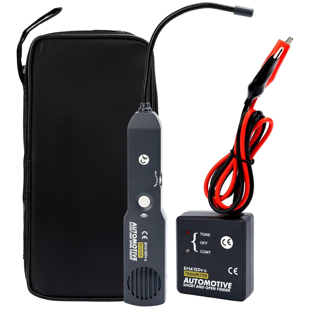 EM415Pro Automotive Circuit Breaker Finder Electrical Tester, 6-42V Wire Tracer Short Circuit Finder, Cable Tracker & Voltage Detector with 7 Inch Flexible Probe for Car and Home Diagnostics