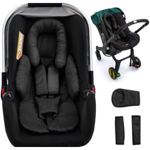 Newborn Car Seat Head Support with 3 Shoulder Covers Set, 2-in-1 Reversible Infant Car Seat Insert, Thickened Car Seat Cushion for Baby, Carseat Head Support for Preemie to Infant Newborn Car Seat Head Support with 3 Shoulder Covers Set, 2-in-1 Reversible Infant Car Seat Insert, Thickened Car Seat Cushion for Baby, Carseat Head Support for Preemie to Infant