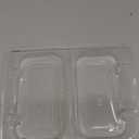 TOFLEN Disposable Sturdy Plastic Hinged Food Containers with Clear Lids (40 Pack) Clamshell Take Out Loaf Containers 7.2x4.7x3 Inches To Go Dessert Box Cake Slice Salad Pastry Sandwich Container