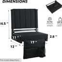 Stadium Seats with Back Support Folding Chair for Bleachers, Standard