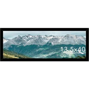 Wood 13.5x40 Picture Frame Black for Wall Hanging, 13.5 x 40 Frame Poster Photo Frame for Wall Horizontally or Vertically, Black, 1 Pack