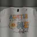 Auntie Of Little Miss Onederful 1St Birthday Daisy Lover T-Shirt, Small