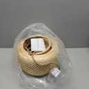 Plug in Pendant Light Rattan Hanging Lights with Plug in Cord Bamboo Hanging Lamp Dimmable,Handmade Woven Boho Wicker Basket Lamp Shade,Plug in Ceiling Light Fixture for Living Room Bedroom Kitchen