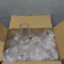 Oojami 18 Count Origami Ripple Stemless Plastic Wine Glasses, 12 oz Disposable Unbreakable BPA-Free Cups, Gold Rim  Elegant Ribbed Design for Wine, Champagne, Whiskey, Cocktails, Parties & Events