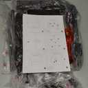 Smuxee Black Luggage Rack, Foldable Suitcase Stand with Fabric Storage Shelf, Luggage Holder with 4 Nylon Straps for Guest Room Bedroom Hotel