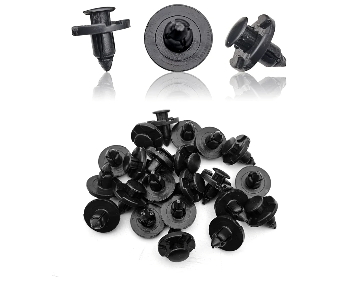 19 pcs 8mm Hole Fender Push Type Retainer Clips Compatible with Nissan Infiniti 01553-09321 Mitsubishi MR328954 Chrysler Dodge MR328954