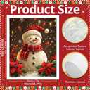 Christmas Paint by Numbers for Adult, Snowman Paint by Numbers Kit for Adults Beginners, DIY Christmas Acrylic Painting on Canvas for Home Wall Art Decor(16x20inch)