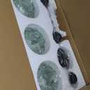 3-Light Bathroom Vanity Light Black Wall Mount Light with Green Glass Shade, Mid Century Wall Sconce Lights Modern Vanity Lamp for Over Mirror Bedroom Hallway