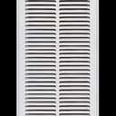 HVAC Premium 10 x 32 Duct Opening Steel Return Air Filter Grille, for 1-inch Filter, Removable Door, Flat Stamped HVAC Vent Cover Grille, Outer Dimensions 12.5 x 34.5