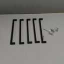 Cabinet Pulls Matte Black Cabinet Handles Square Drawer Pulls, 5 Pack 6-1/4 Inch 160mm Hole Centers Stainless Steel Kitchen Door Cupboard Cabinet Handles, Drawer Hardware Handles