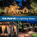 SUNVIE 120W Low Voltage Transformer Outdoor Landscape Lighting Transformer with Timer and Photocell Sensor Waterproof 120V to 12V/14V AC Low Voltage Landscape Transformer for Spotlight Pathway Lights