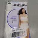 Jockey Women's 100% Cotton Elance Brief - 3 Pack/ L