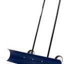 30SNC 36-inch Bi-Directional Wheeled Snow Shovel Pusher and Barn Shovel, 7.5" x 36 ", Blue