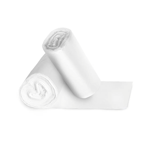 Bathroom Trash Bags - 100 Clear 2.6 Gallon Small Garbage Bags by Upper Midland Products