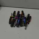 P.I.T.14PC SAE and Metric Nut Driver Set, Solid Shaft Nut Drivers(3/ 16 to 1/ 2 Inch and 5 to 10 mm) For Tightening and Loosening Fasteners with Color Coded Nonslip Comfort TPR Hand Grips