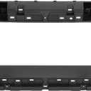 HECASA Grille Bracket Compatible with 2016-2023 Toyota Tacoma Front Upper Grill Outer Frame Shell Holder Plastic(ABS) Black