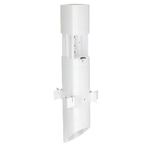 TayMac Outdoor Comforts ParkPost 13-in. 1-Gang White Weatherproof in-use Power Enclosure and TRWR GFCI Receptacle PP55GW, Outdoor Power Stake for Garden, Weatherproof Outlet Box, Outdoor Outlet Cover