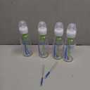 Dr. Brown's Anti-Colic Options+ Narrow Glass Baby Bottle with Level 1 Slow Flow Nipple, BPA-Free, 8 oz/250 mL, 0m+, 4-Pack 