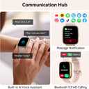 Smart Watch with Alexa Built-in, 1.83" HD Touchscreen Fitness Tracker with Bluetooth Calling, Fitness Watch with Heart Rate/Sleep Monitor/120+ Sports, IP68 Waterproof Smartwatch for Android iOS, Pink