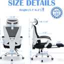 Ergonomic Office Chair with footrest, 90-160° Recline Computer Desk Chair