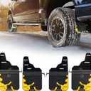 Trumgeta 4PCS Upgraded Adjustable Truck Mud Flaps Fit for Ford F-150 F150 2015 2016 2017 2018 2019 2020 Splash Guards Mudflaps for Pickup Trucks Accessories Front & Rear