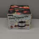 Nostalgia 8-Cup Electric Fondue Pot Set for Cheese & Chocolate - 8 Color-Coded Forks, Temperature Control - Kitchen Gadgets and Appliances for Hors d'Oeuvres and More - Stainless Steel