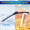 5 PLUS Silicone Windshield Wipers Replacement for 2005-2022 HONDA Odyssey Wiper Blades(Set of 3),Automotive Replacement Windshield Wiper Blades For My Car-26"/22"/16"