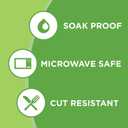 Amazon Basics Everyday Disposable Paper Plates, 10 Inch, Microwave-Safe, Cut Resistant, Soak-Proof, 150 Count