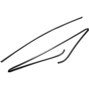 Front and Rear Upper Windshield Moulding Seal Compatible with BMW E60 E61 525i 530i 545i 550i M5 (Replaces 51317166841 + 51317027916)
