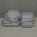 34 PCS Food Storage Containers Set with Airtight Lids (17 Lids &17 Containers) - BPA-Free Plastic Food Container for Kitchen Storage Organization, Fruit Meal-prep Containers with Labels & Marker