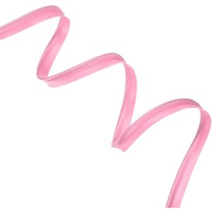 M METERXITY Piping Cord Trim, 10 Yards Polyester 1/2 Inch Satin Piping Bias Tape with Welting Cord for Sewing/Upholstery Trim/Slipcovers/DIY Decor, Lip Tape [Pink]