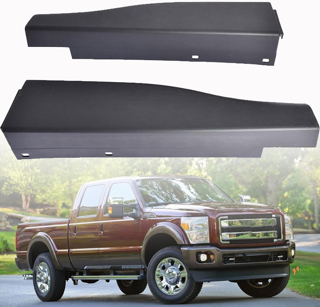 Right Left Side Flex Step Tailgate Molding Trim Cap Black Replacement for 2010-2016 F250 F350 8C3Z9941018AA 8C3Z9941019AA