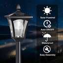 72" Solar Lamp Post Light, Outdoor Waterproof Solar Pole Light with Planter, Cool White for Porch, Yard, Driveway, Garden, Patio Decor