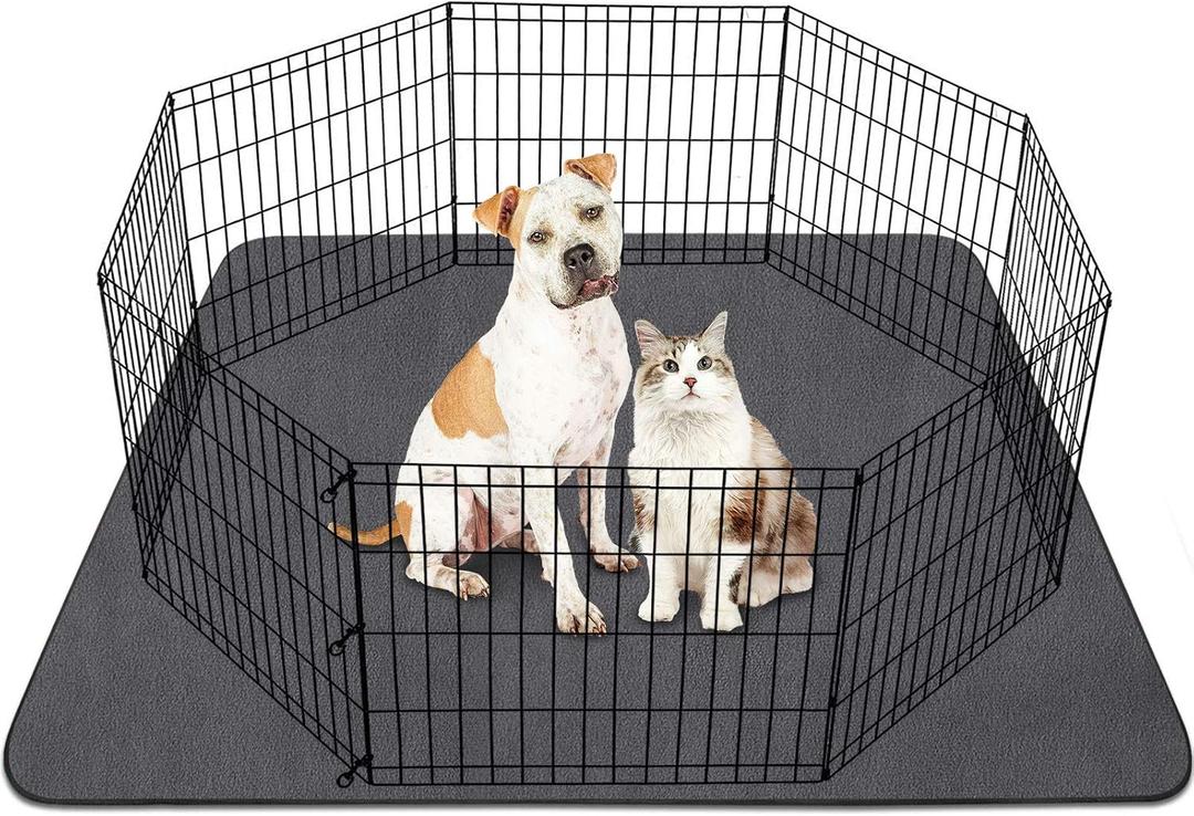 SIWA MARY Washable Pee Pads for Dogs, 48"x48" Reusable Pee Pads Non-Slip Dog Pee Pads Heavy Absorbency Puppy Pee Pads Quick Dry Whelping Pads/Waterproof Puppy Training Pad for Playpen, Crate, Floor (48x48 Inch (Pack of 1)