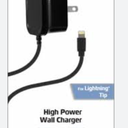 ZGear Lightning Cable High Power Wall Charger - Black, 5 ft 