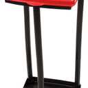 Wakeman Portable Trash Bag Holder  Collapsible 13-Gallon Garbage Bin for Indoor/Outdoor Use, Camping, Recycling, and Parties  Durable Plastic Trash Can Outdoors (Red)