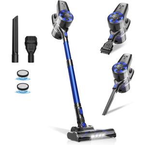 UML0 Cordless Vacuum Cleaner,8in1 Lightweight Stick Vacuum with Powerful Suction,SelfStanding,40 Mins Max Runtime,Rechargeable Vacuum Cleaners for Home,Hardwood Floor,Carpet,Pet Hair (Charcoal)