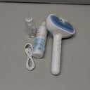 Pet Steam Brush for Dog & Cat - 3-in-1 Steam Grooming Brush for Shedding & Hair Removal - Self Cleaning Spray Comb with Mist for Long Haired Pets - Includes 1*Waterless Shampoo, Blue. (7.87'' - 120ML)