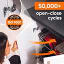 DecoBasics 30 Pack 1-1/2" Overlay Soft Close Cabinet Hinges for Kitchen Cabinets -Satin Nickel Self Closing Kitchen Cabinet Hinges Concealed with Built-in Soft Close Hinges Damper -3 Way Adjustability