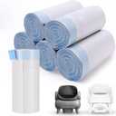 120 Count Cat Litter Box Bags for Neakasa and PetPivot Open Self-Cleaning Cat Litter Boxes, Extra Thick Heavy Duty Liners Replacement, Unscented, 27" x 13", Holds 22 lbs